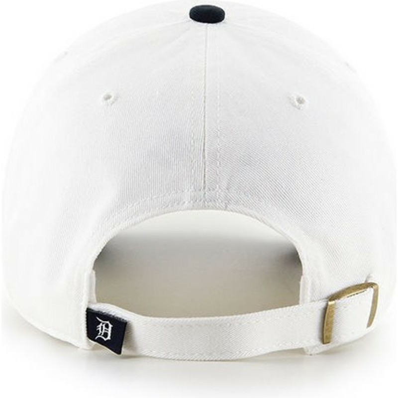 cappellino-visiera-curva-bianco-in-due-toni-di-detroit-tigers-mlb-clean-up-di-47-brand