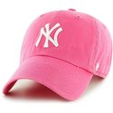 cappellino-visiera-curva-rosa-di-new-york-yankees-mlb-clean-up-di-47-brand