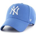 cappellino-visiera-curva-blu-raz-snapback-di-new-york-yankees-mlb-mvp-di-47-brand