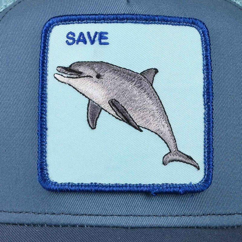 cappellino-trucker-blu-delfino-save-us-di-goorin-bros