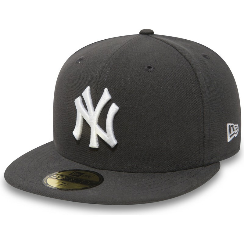 cappellino-visiera-piatta-pietra-aderente-59fifty-essential-di-new-york-yankees-mlb-di-new-era