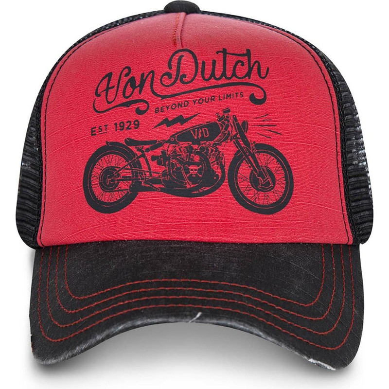 cappellino-visiera-curva-rosso-e-nero-regolabile-crew3-di-von-dutch