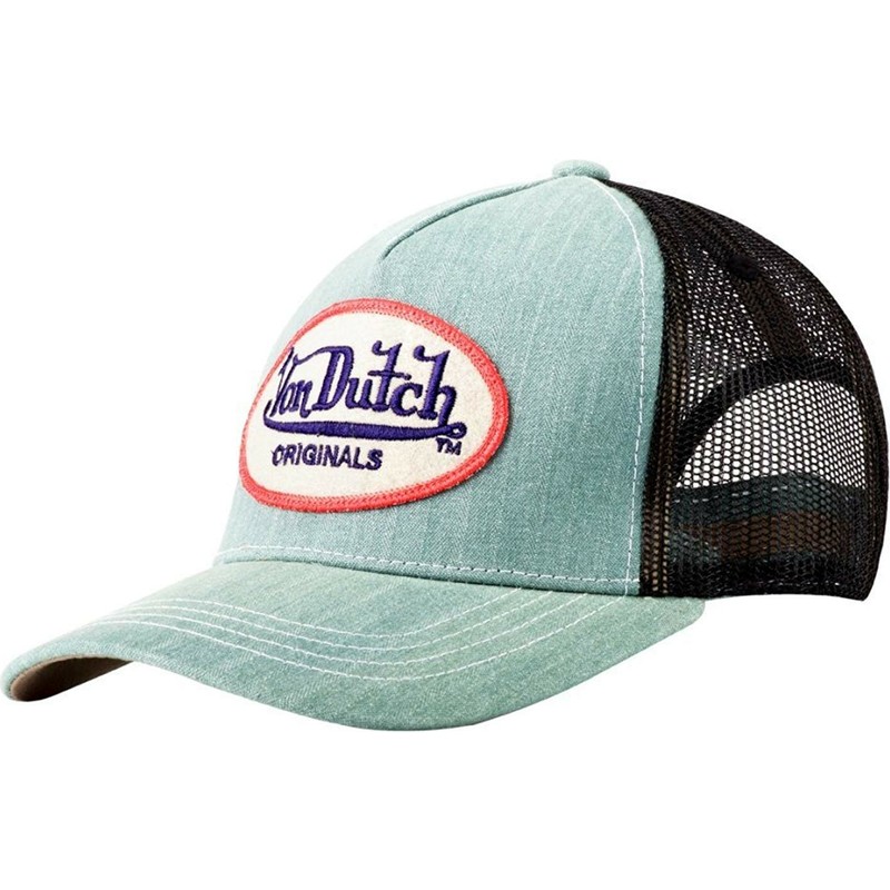 cappellino-trucker-blu-chiaro-logd-di-von-dutch