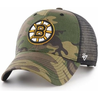Cappellino trucker mimetico di Boston Bruins NHL MVP Branson di 47 Brand