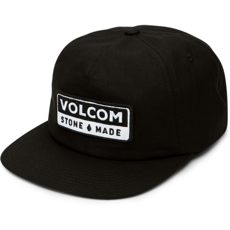 cappellino-visiera-piatta-nero-snapback-transporter-black-di-volcom