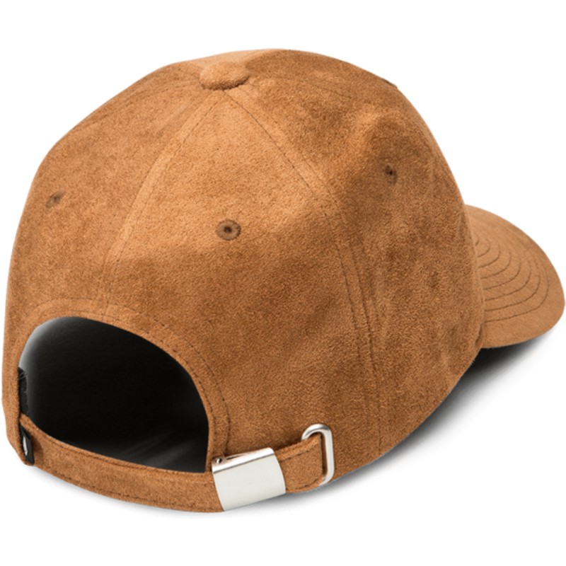 cappellino-visiera-curva-marrone-regolabile-weave-mud-di-volcom