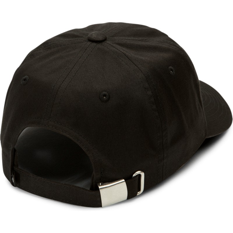 cappellino-visiera-curva-nero-regolabile-stencil-black-di-volcom
