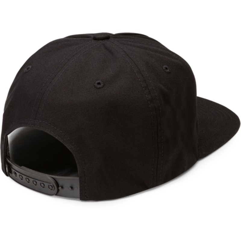 cappellino-visiera-piatta-nero-snapback-shop-black-di-volcom