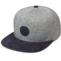 cappellino-visiera-piatta-grigio-snapback-con-visiera-blu-marino-quarter-fabric-indigo-di-volcom