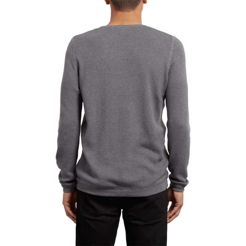 maglione-grigio-grigio-chiaro-sundown-heather-grey-di-volcom