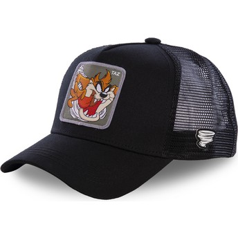 Cappellino trucker nero Diavolo di Tasmania TAZ3 Looney Tunes di Capslab