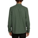 camicia-maniche-lunghe-verde-caden-solid-dark-pine-di-volcom