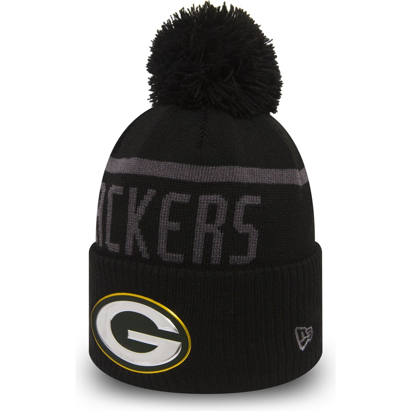 new-era-cuff-knit-coll-green-bay-packers-nfl-black-beanie-with-pompom