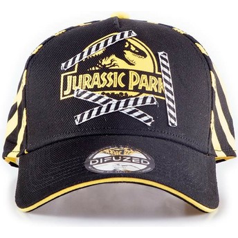 Difuzed Curved Brim Jurassic Park Black Snapback Cap
