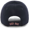 cappellino-visiera-curva-blu-marino-con-logo-rosso-di-boston-red-sox-mlb-clean-up-di-47-brand