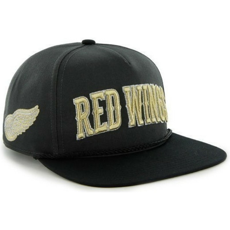 cappellino-visiera-piatta-nero-snapback-di-detroit-red-wings-nhl-di-47-brand