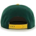 cappellino-visiera-piatta-verde-snapback-tinta-unita-con-logo-laterale-di-mlb-oakland-athletics-di-47-brand
