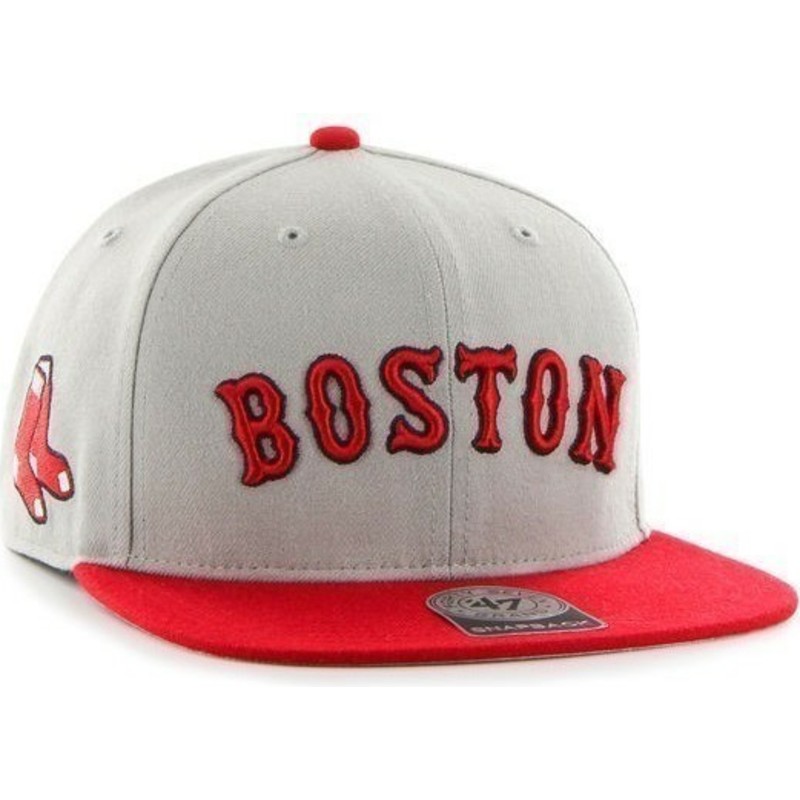 cappellino-visiera-piatta-grigio-snapback-con-logo-laterale-di-mlb-boston-red-sox-di-47-brand