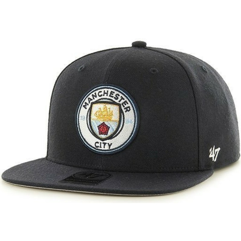 cappellino-visiera-piatta-blu-marino-snapback-tinta-unita-di-manchester-city-football-club-di-47-brand
