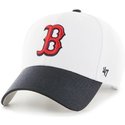 cappellino-visiera-curva-bianco-e-visiera-nera-di-mlb-boston-red-sox-di-47-brand
