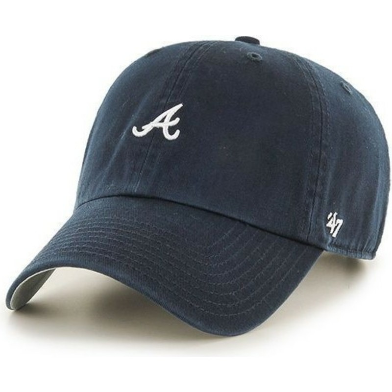 cappellino-visiera-curva-blu-marino-con-logo-piccolo-di-mlb-atlanta-braves-di-47-brand