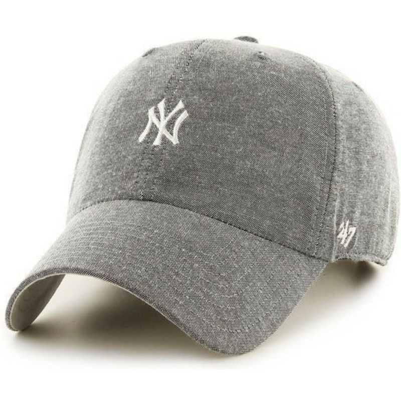 cappellino-visiera-curva-grigio-con-logo-piccolo-di-mlb-new-york-yankees-di-47-brand