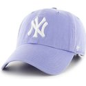 cappellino-visiera-curva-viola-con-logo-frontale-grande-di-mlb-new-york-yankees-di-47-brand