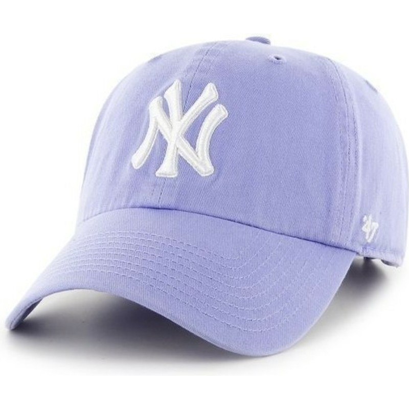 cappellino-visiera-curva-viola-con-logo-frontale-grande-di-mlb-new-york-yankees-di-47-brand