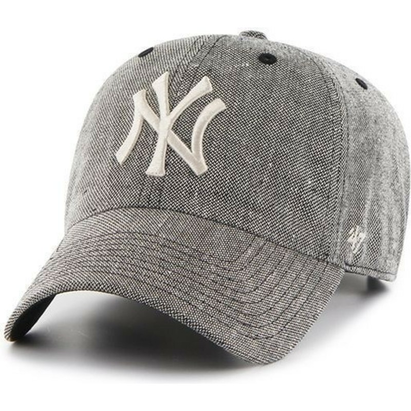 cappellino-visiera-curva-nero-con-logo-frontale-grande-di-mlb-new-york-yankees-di-47-brand