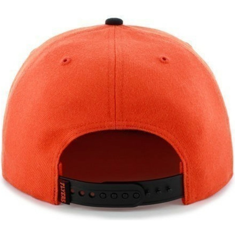 cappellino-visiera-piatta-arancione-snapback-con-logo-frontale-grande-di-nhl-philadelphia-flyers-47-brand