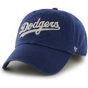 cappellino-visiera-curva-blu-con-logo-lettere-di-los-angeles-dodgers-mlb-clean-up-di-47-brand