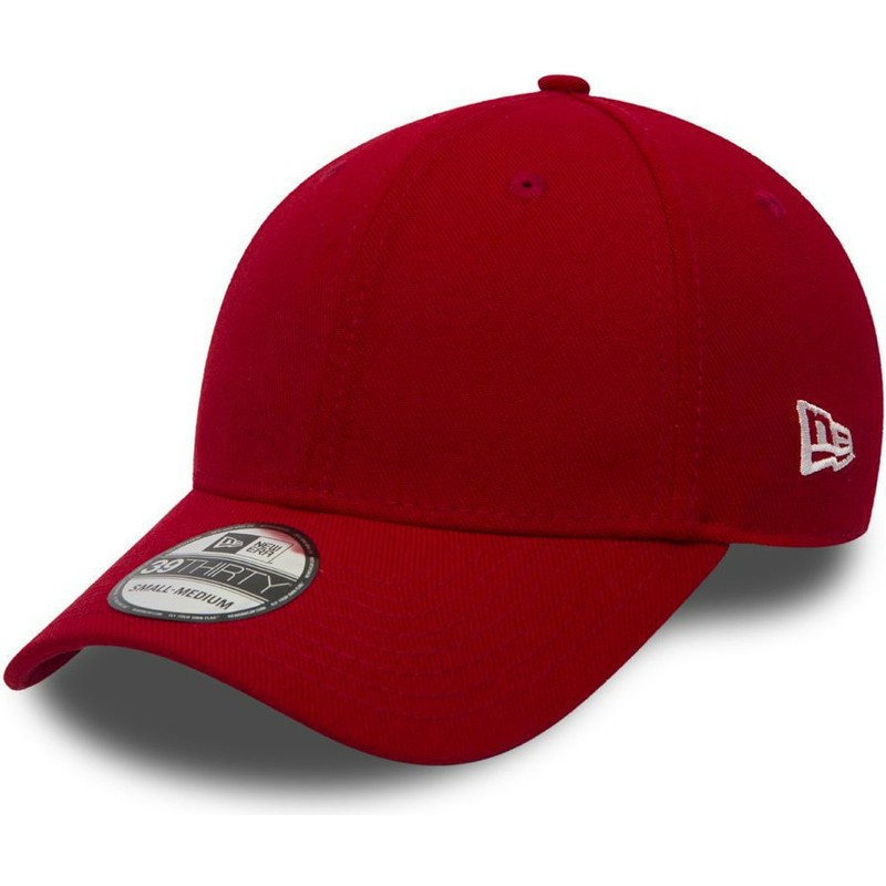 cappellino-visiera-curva-rosso-aderente-39thirty-basic-flag-di-new-era
